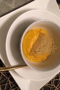 Butternut Squash Soup w Cheese Tuile