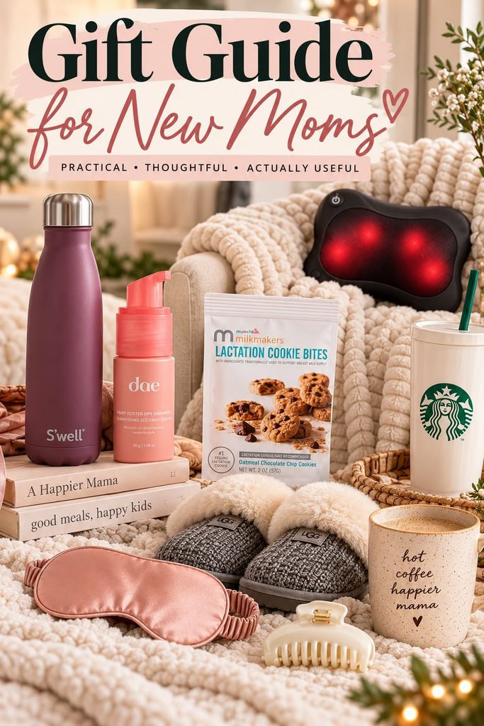 Gifts for new moms: thoughtful, practical gift ideas from a mom of three, from cozy comfort items to meals and breastfeeding essentials
